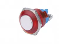 Nút nhấn inox 16mm đỏ